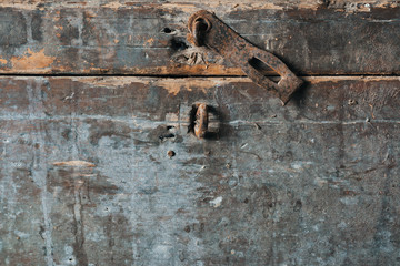 loop and lock from the old chest/ loop and lock from the old mold rusty chest