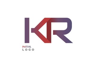 KR Initial Logo for your startup venture