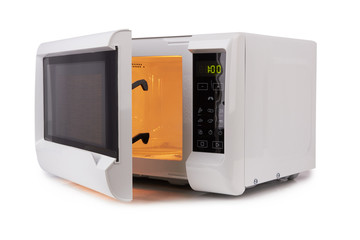open microwave oven