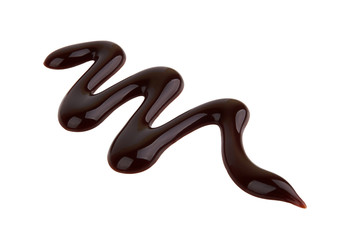 Chocolate syrup isolated