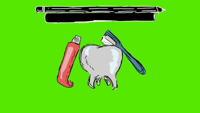 Dental Care - 2D hand drawn animation