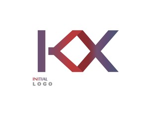 KX Initial Logo for your startup venture