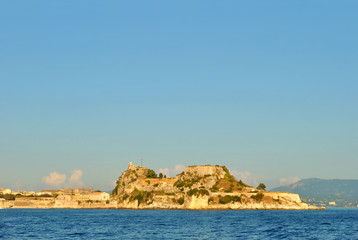 Fototapeta na wymiar Corfu town Old Venetian fortress