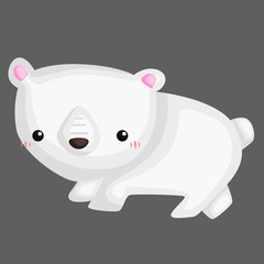 a vector of a cute and adorable polar bear