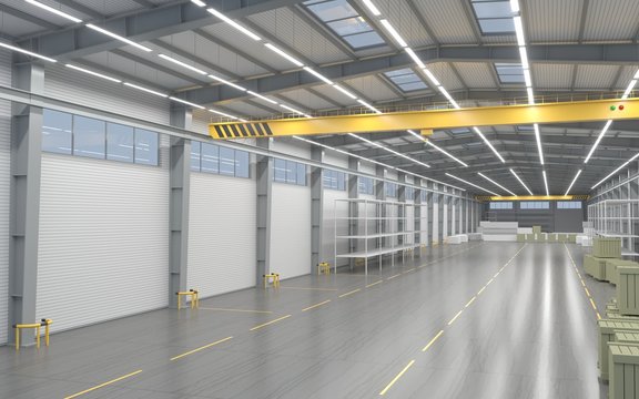 Empty new warehouse