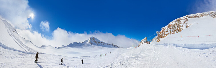 Fototapeta premium Mountains ski resort Kaprun Austria