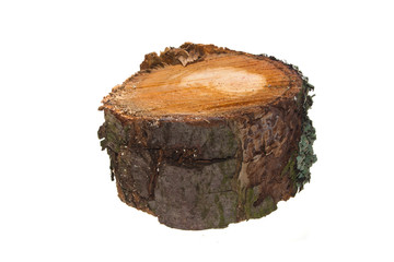 firewood isolated on white background