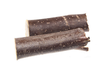 firewood isolated on white background
