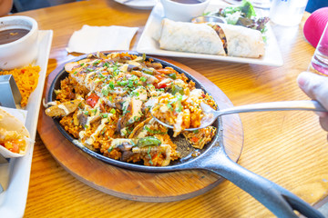 Fire rice with chicken
