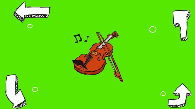 Violin - 2D hand drawn animation