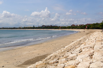 View to Kuta beach in Bali