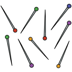 Dressmakers Sewing Pins Set