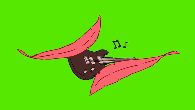 Guitar - 2D hand drawn animation