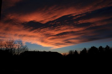 Obraz premium sunset in the mountains