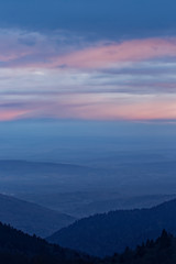Coucher de soleil sur les Vosges