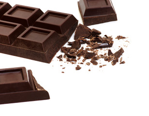 Broken chocolate bar
