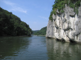 Naturattraktion Donaudurchbruch beim Kloster Weltenburg