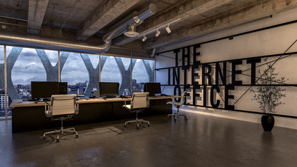 Modern business office interior