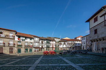 Obraz premium Medieval buildings in the Santiago Square of Guimaraes