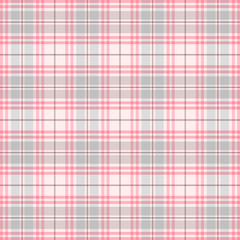 Pink and gray plaid pattern background