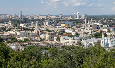 Fototapeta premium Miasto Kijów na Ukrainie