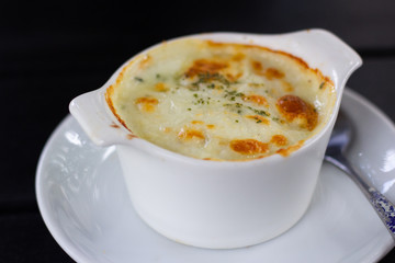 Baked spinach with cheese