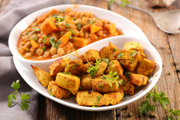 curry chicken and vegetable