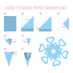How to make christmas blue snowflake diy