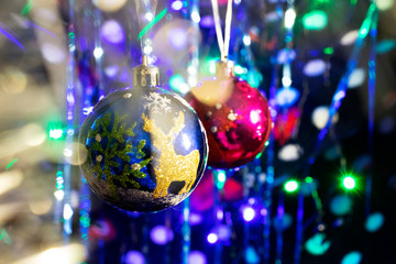 Christmas balls with illumination