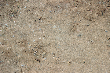 Dirt road surface texture close up