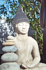 Meditated Buddha statue