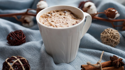 Christmas drink with spices
