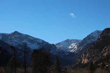 view of mountains in winter