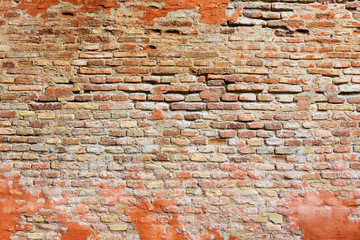 background texture from old broken brick wall