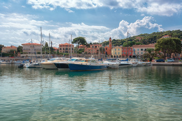 The harbor of the French peninsula of Saint-Jean-Cap-Ferrat on the Cote d'Azur