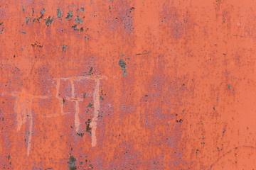 Grunge texture. Old paint on a rusty metal surface. For background and design.