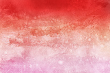 Fototapeta premium Autumn ink and watercolor textures on white paper background. Paint leaks and ombre effects. Hand painted abstract image.