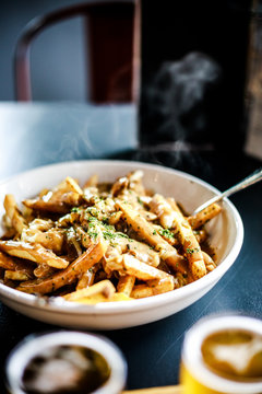 Poutine, french fries with gravy