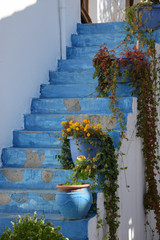 Blaue Treppe auf Kos