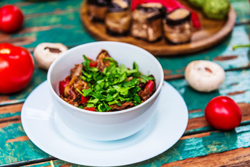 Ajapsandali, traditional Azerbaijani and Georgian dish