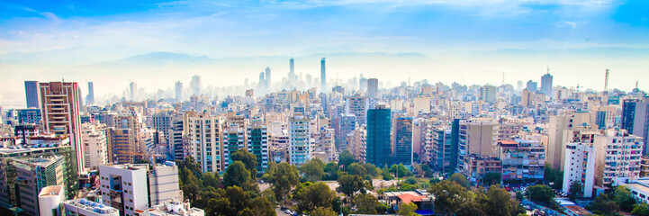Fototapeta premium widok z lotu ptaka na Bejrut, Liban