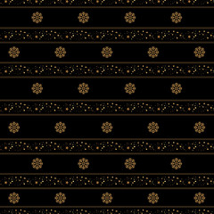 Snowflakes. Christmas festive seamless pattern for packaging, wrappers, holidays, fabrics and light industry. Vector image.