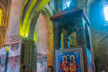 Interior of Svetitskhoveli Cathedral in Mtskheta, Georgia