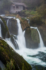 Fototapeta na wymiar Strbacki buk waterfall on river Una in Bosnia and Herzegovina