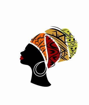 profile of a beautiful African woman