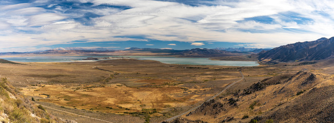Lake Crowley panorama from a great distance