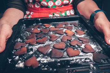 Burnt gingerbread cookies