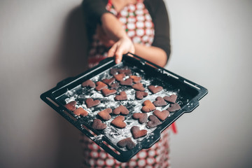 Burnt gingerbread cookies