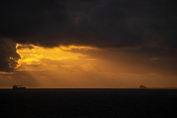 Sunset at the beach