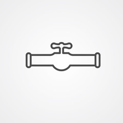 Water tap vector icon sign symbol